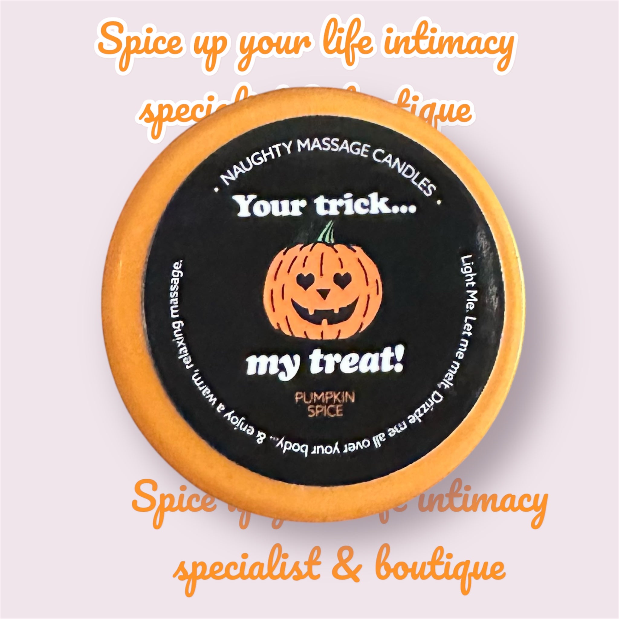 Kama Sutra Halloween Mini Massage Candle 1oz Pumpkin Spice